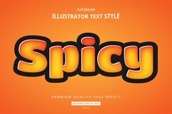 Hot Spicy 3D Illustrator Text Style Effect Product Image 1