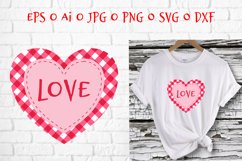 Checkered red heart for Valentine's Day Product Image 1