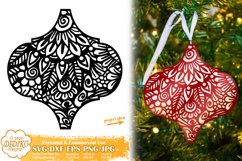 Arabesque Tile Ornament SVG | Zentangle SVG | Christmas SVG Product Image 1