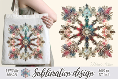 Christmas snowflakes clipart|Cute Winter flower shirt design Product Image 4