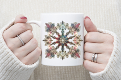 Christmas snowflakes clipart|Cute Winter flower shirt design Product Image 2