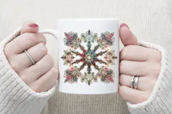 Christmas snowflakes clipart|Cute Winter flower shirt design Product Image 2