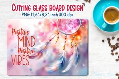 inspirational quote kitchen glass cutting board sublimation Product Image 2