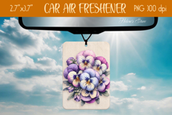 3d Floral Air Freshener Car| Car air freshin sublimating png Product Image 1