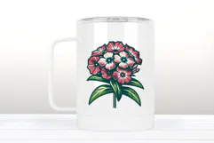 Phlox flower clipart | Vintage Summer flower graphic Product Image 3