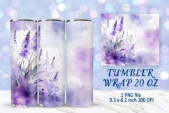 Flowers tumbler wrap | Summer Tumbler sublimation designs Product Image 12