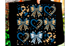 Autism Coquette Bow Png,Autism Awareness Product Image 1