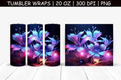 Magic Flower Sublimation Tumbler Wrap Product Image 1