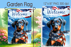 4th of July Welcome Garden Flag Sublimation|Independence Day Product Image 1