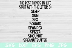 The Best Things In Life Funny Workout Svg, Fitness Svg File. Product Image 1