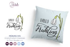 Hallo Frühling SVG | Schneeglöckchen Product Image 1