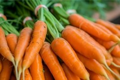 Fresh organic carrots bunch close up Product Image 1