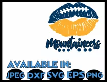 Football SVG DXF JPEG Silhouette Cameo Cricut Mountaineers Product Image 3