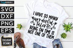 So Many Wonderful Talents SVG DXF PNG EPS Product Image 1