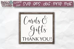 Wedding Sign SVG, Cards and Gifts SVG, Wedding SVG Product Image 1
