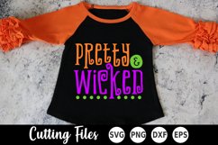 Halloween SVG | Witch SVG | Pretty and Wicked SVG Product Image 1