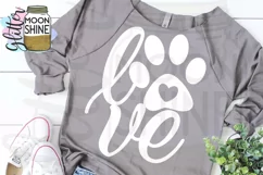 Paw Print Love SVG DXF PNG EPS Cutting Files Product Image 3