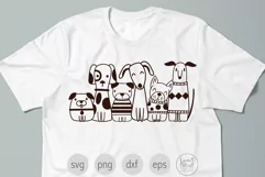 Cute Dogs SVG Cut File for Cricut, Dog Clipart Product Image 2