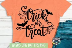 Halloween svg, Trick Or Treat svg, Cricut Cut Files, dxf Product Image 2