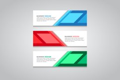 Vector abstract design web banner template Product Image 1