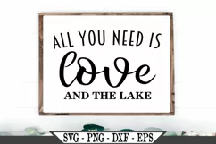 All You Need Is Love And The Lake SVG Product Image 1