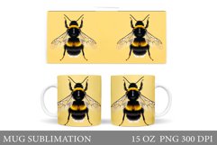 Bumblebee Mug Sublimation. Bumblebee Sublimation Product Image 1