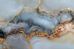 Gray Agate Marble Texture with Gold Veins Product Image 1