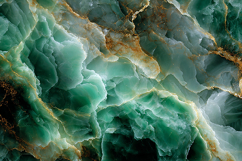 Emerald Green Marble with Gold Veins Art Product Image 1