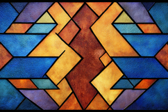 Colorful Geometric Stained Glass Pattern Product Image 1