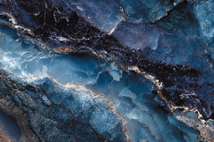 Blue Marble Texture With Gold Veins Art Product Image 1