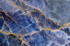 Blue Marble Texture With Golden Veins Product Image 1