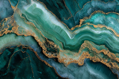 Emerald Green Agate Marble Texture Gold Product Image 1