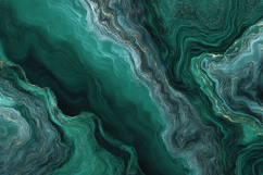 Emerald Marble Abstract with Gold Veins Product Image 1