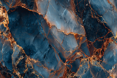 Blue Marble Texture with Copper Veins Art Product Image 1