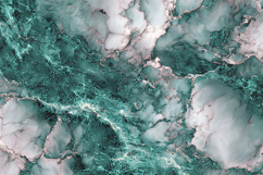 Teal Marble Texture with Silver Veins Art Product Image 1