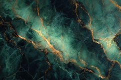 Emerald Marble Texture with Gold Veins Product Image 1