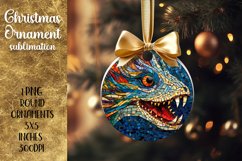 Christmas Ornament | dragon mosaic stained glass Product Image 1