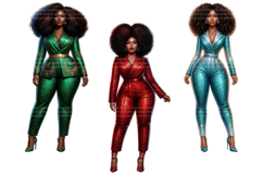 18 Black Woman Clipart, Afro Boss Lady Sublimation PNG Product Image 2