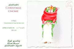 Christmas Gnome Clipart. Christmas Sublimation PNG Product Image 2