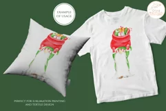 Christmas Gnome Clipart. Christmas Sublimation PNG Product Image 3