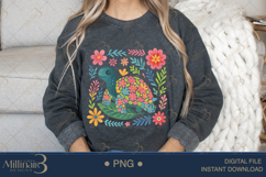 Boho Floral Sea Turtle Watercolor PNG | Ocean Animal Clipart Product Image 4