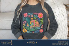 Boho Floral Sea Turtle Watercolor PNG | Ocean Animal Clipart Product Image 4