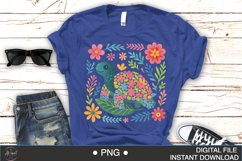 Boho Floral Sea Turtle Watercolor PNG | Ocean Animal Clipart Product Image 5