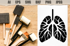 Stencil Human Lungs Product Image 2