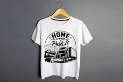 Home Is Where I Park It Truck Driver SVG Product Image 2