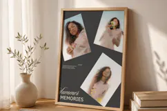 Editable Canva Photo Collage Template | Dark Moody Printable Product Image 2