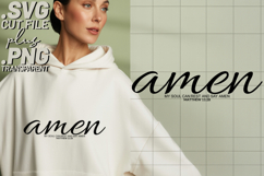 4x Christian Quotes Amen Miracle SVG Cut Files Pray Rise Up Product Image 3