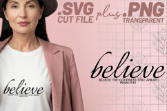 4x Christian Quotes Beloved SVG Cut Files Believe DIY Craft Product Image 3