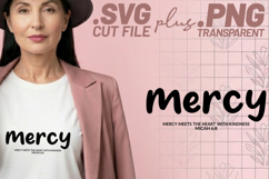 4x Religious Quotes God Is Good SVG Cut Files Mercy Blessed Product Image 3