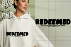 4x Christian Quotes Redeemed Hallelujah SVG Cut Files Mercy Product Image 3